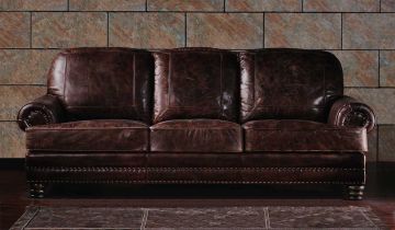Chambers Vintage Leather - 3 Seater Sofa