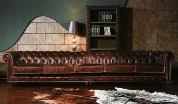 Chesterfield Vintage Leather - Extra Large Sofa