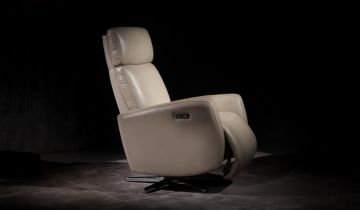 Copenhagen Leather Dual Recline Swivel Chair