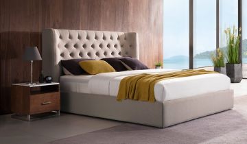 Corinthia Upholstered Storage Bed with USB & LED Lights Option