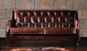 Dowding Vintage Leather - 3 Seater Sofa