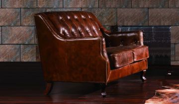 Dowding Vintage Leather - 2 Seater Sofa