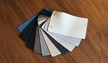 MONZE (BRAND) ITALIAN LEATHER AND FAUX SUEDE SAMPLE SETS