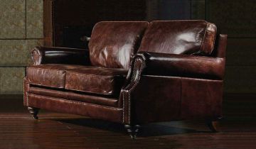 Portland Vintage Leather - 2 Seater Sofa