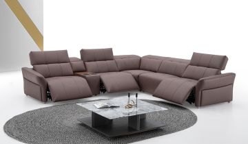 Prema Modular Cinema Sofa - Option C with a third recliner added