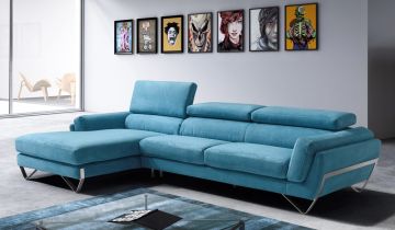 Renata Faux Suede Corner Modular Sofa