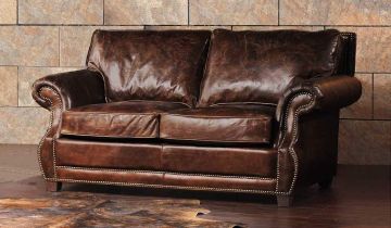 Tankerville Antique Leather - 2 Seater Sofa