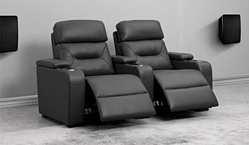 Universal Ultimate 2 Cinema Chairs - Dual Motor - Option B - Black A - Set 6